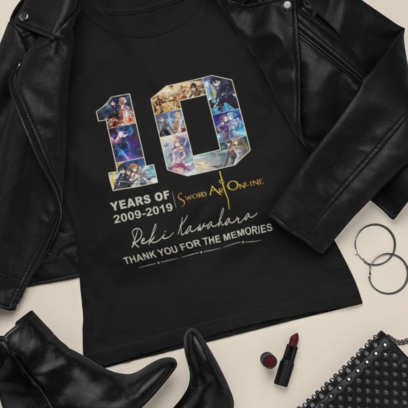 Vintage 10 Years Of 2009-2019 Sword Art Online Shirt - Picture 1 of 3